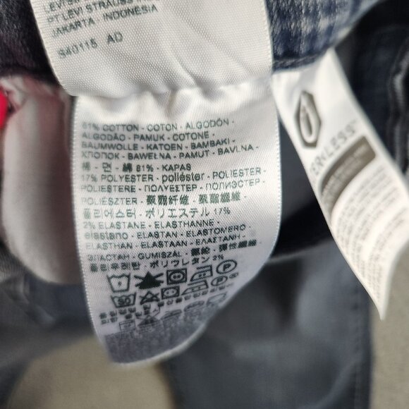 Levi's Jeans Women's 12 Straight Leg 505 Blue Mid Rise Stretch Denim Pants - Picture 10 of 12